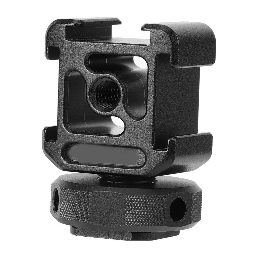 Hot Shoe Adapter,PT‑12 SLR Mirrorless Camera Three Heads Hot Shoe Cold Shoe Expansion MIC Fill Bracket