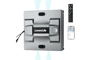 Window Cleaning Robot, 5600Pa Suction & Upgraded 6-Hole Ultrasonic Spray, Automatic Window Cleaner for High Windows, Frameles