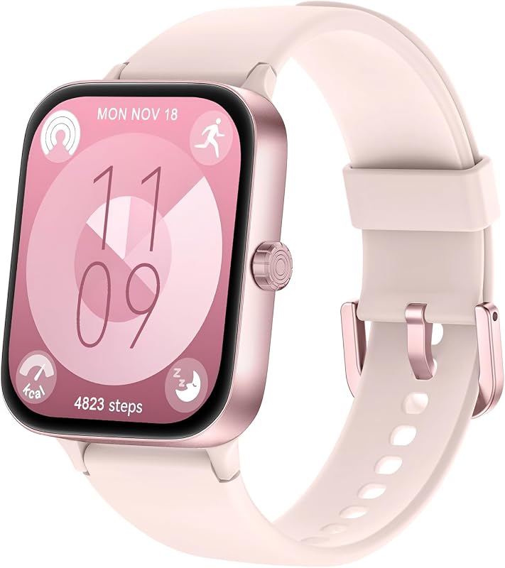 Smartwatch Uomo Donna,1.95" Orologio Smartwatch con Effettua/Risposta Chiamate,140+ Sportive Fitness Tracker con Pressione Sanguigna e Monitor Sonno,IP68 Smart Watch per Android/iOS — foto 1 di 6