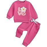 LAGKIYOJ Boys Christmas 2Pcs Pants Sets Long Sleeve O Neck Santa Claus Embroidery Tops Drawstring Pants Sets