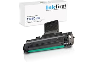 Inkfirst Compatible Toner Cartridge Compatible with Samsung MLT-D108S (MLTD108S) ML-1640 ML1640 Black ML-2240