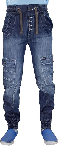 straight cuffed jeans