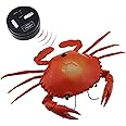Tipmant RC Crab Animal Toy Remote Control Car Vehicle Electronic Fake Insect for Kids Birthday Gift Christmas Halloween (Red)