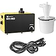 FoxAlien 800W Desktop Dust Collector HFS-800 with Dust Separator for CNC Cutting Woodworking, Air Filtration System with HEPA and Carbon Filter, Airflow Adjustable（110V）