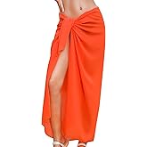 Rossopesca Womens Beach Sarong Chiffon Swimsuit Coverups Sheer Bikini Wraps for Swimwear Bathing Suit Cover Up