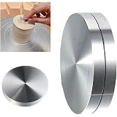 Silver 30mm Ceramic Clay Pottery Throwing Trimming Spinner Tool,Pottery Finishing Tools Clay Ceramic Rotary Rotary Clay Small Tools Suitable for Potters and Clay Artists Ceramic and Pottery Tools