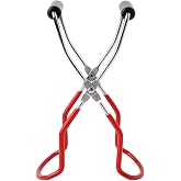 Eeoyu Canning Jar Lifter Tongs, Canning Supplies | Stainless Steel Jar Lifter with Grip Handle for Home Kitchen, Red