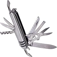 21Buddy Multifunctional 11-in-1 Stainless Steel Knife Set Swiss Army Style Knife for Camping Tour Travelling Swiss Knife Set