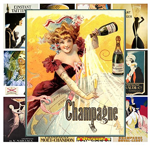 Mini Posters Set [13 posters 8x11] Vintage Champagne Wine Ads # Posters Reprint - Thumbnail 4