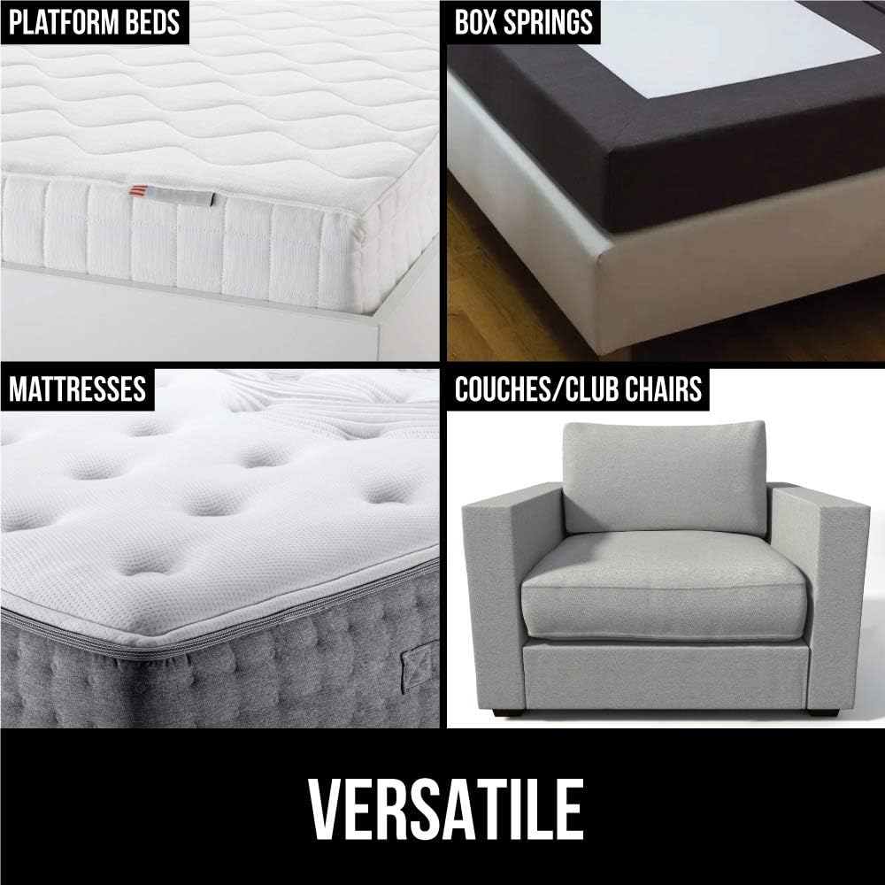 GORILLA GRIP Original Slip Resistant Mattress Gripper Pad, Helps Stop Bed and Topper from Sliding, Stopper Works on Sofa, Futon, and Couch, Easy to Trim Size, Strong, Durable Grips Help Slipping, Twin: Kitchen & Dining