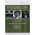 Hahnemuhle Fine Art Bamboo Fiber Natural White, Smooth Warm Tone Inkjet Paper, 290gsm, 8.5x11", 25 Sheets