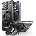 SUPCASE for iPhone 15 Pro Case with Stand, [Unicon Beetle Mag XT] [Compatible with MagSafe] [Built-in Camera Cover Kickstand] Heavy Duty Rugged Strong Magnetic Phone Case for iPhone 15 Pro, Black