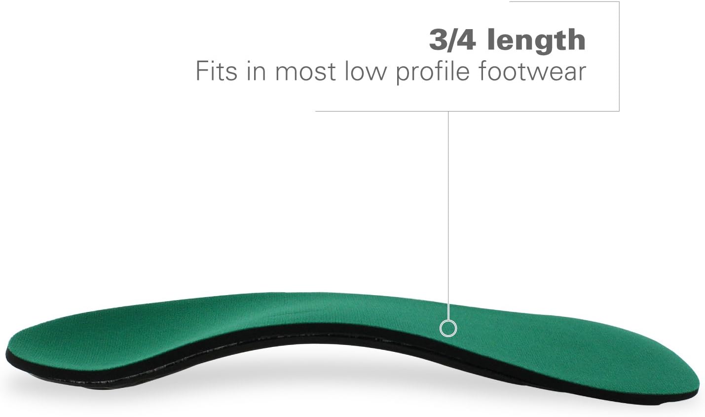 Spenco Rx Orthotic Arch Support 3/4 Length Shoe Insoles, Men's 14-15.5: Health & Personal Care