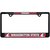 Washington State Cougars Black License Plate Frame