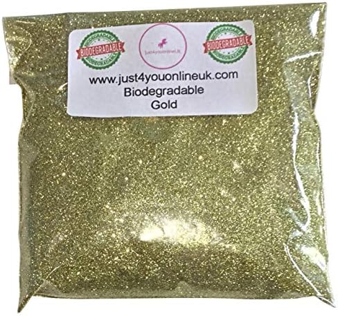 Biodegradable GLITTER Cosmetic Fine for Face, Body, Hair, Nails Bags (15g, Gold)