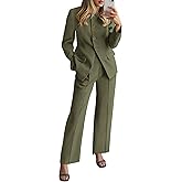 BTFBM Two Piece Set for Women Spring Fashion 2026 Business Casual Long Sleeve Blazer Jackets Wide Leg Pant Suits Pockets