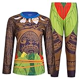 AmzBarley Maui Boys Pajamas Sets with Tops and Bottoms PJS Kids Sleepwear Moana Age 3-4 Years Size 3T