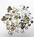 QTMY Mixed Metal Alloy Heart-Shaped Pendant Charms Bracelet Necklace DIY Jewelry Making (100g