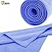 JBM Yoga Towel Sports Towel Microfiber Absorbent Non Slip Anti Bacterial Ultralight Soft for Hot Yin Bikram Hatha Yoga Exercises Gym Fitness (Blue - Simple style, 11.8” x 39.3” (30cm x 100cm))