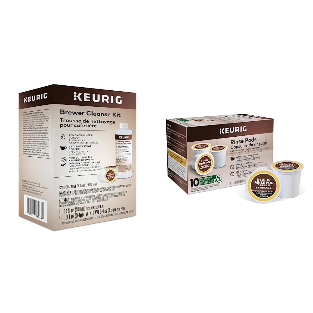 Keurig Brewer Cleanse Kit, 5 Count & Pods Reduces Flavor Carry Over