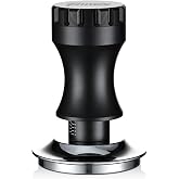 Bincoo Espresso Tamper 30lb Coffee Tamper-Stainless Steel Ground Tamper for Barista Home Coffee Espresso Accessories (Black01, 58mm)