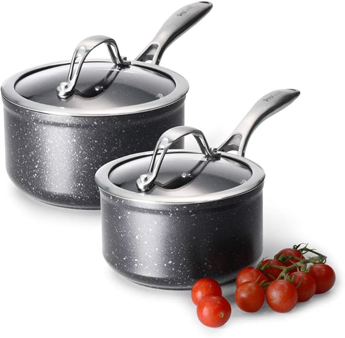 ProCook Professional Granite NonStick Saucepan Set 2 Piece