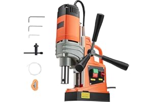 Uargd Magnetic Drill with 1300W Motor, 1.6 in Drilling Capacity, 2810 lbf Magnetic Force, 810 RPM No-Load Speed, Portable Ele