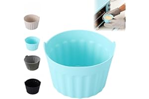 Silicone Air Fryer Egg Molds, Cake Mold Set - Reusable Nonstick Baking Cups, 4-Color Ramekins Used as Air Fryer Liners & Micr