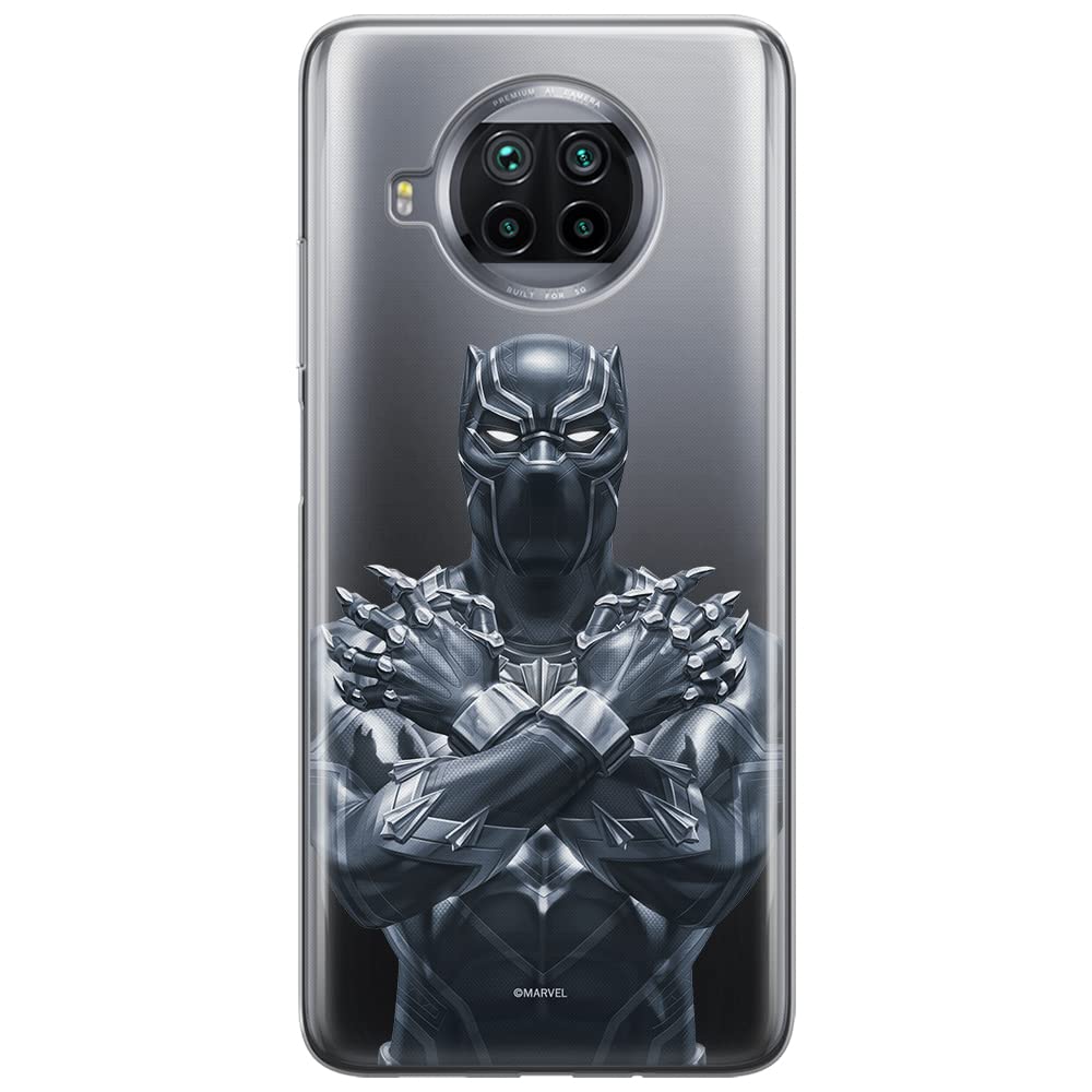ERT GROUP mobile phone case for Xiaomi MI 10T LITE/REDMI NOTE 9 PRO 5G original and officially Licensed Marvel pattern Black Panther 012, partially transparent