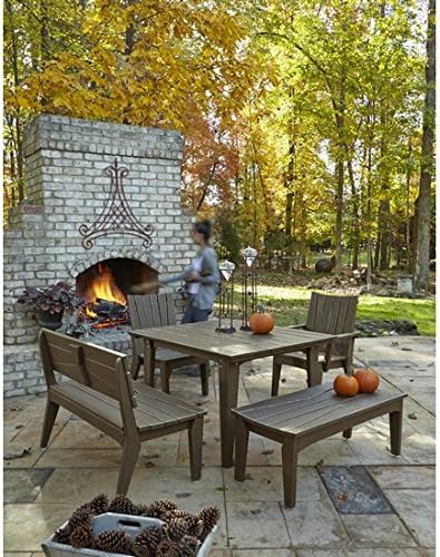 Uwharrie Chair Co H092-26-B.T. Aqua-Dist-Pine Hourglass Dining Table, 48", B.T. Aqua-Distressed