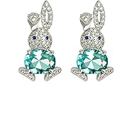 Easter Earrings for Women Cute Bunny Rabbit Pearl Earrings,Trendy Rabbit Stud Earring Easter Jewelry Spring Holiday Outfit Accessories
