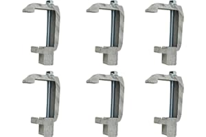 GCi STRONGER BY DESIGN G-121 Utility Cargo Rail Mounting Clamps for Caps and Shells with a Fiberglass wrap on Toyota Tundra '07 & Newer, Tacoma '07 & Newer and Jeep Gladiator (.0812 inch, 6 pk)