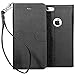 iPhone 6s Case, BUDDIBOX [Wrist Strap] Premium PU Leather Wallet Case with [Kickstand] Card Holder and ID Slot for Apple iPhone 6S / 6, (Black)