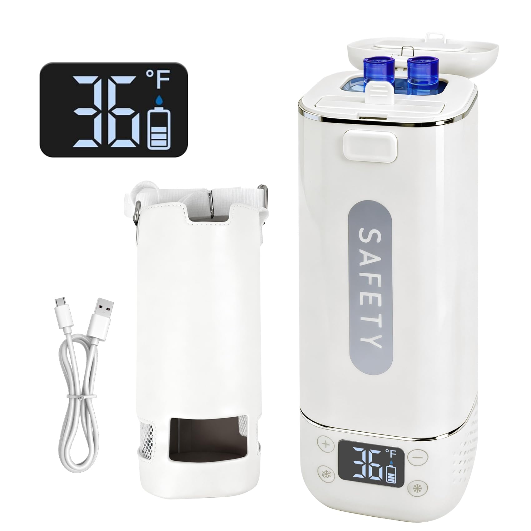 Photo 1 of Rechargeable Insulin TSA Approved Cooler, Electric Portable Medication Cooler with USB Charging,1–6 Pens Keeps at 35–68°F