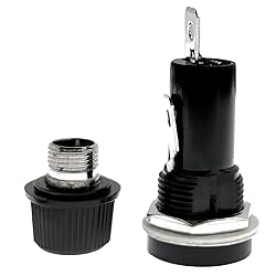 Yoiilnz 5 Pcs Panel Mounted 6x30mm Screw Cap Fuse