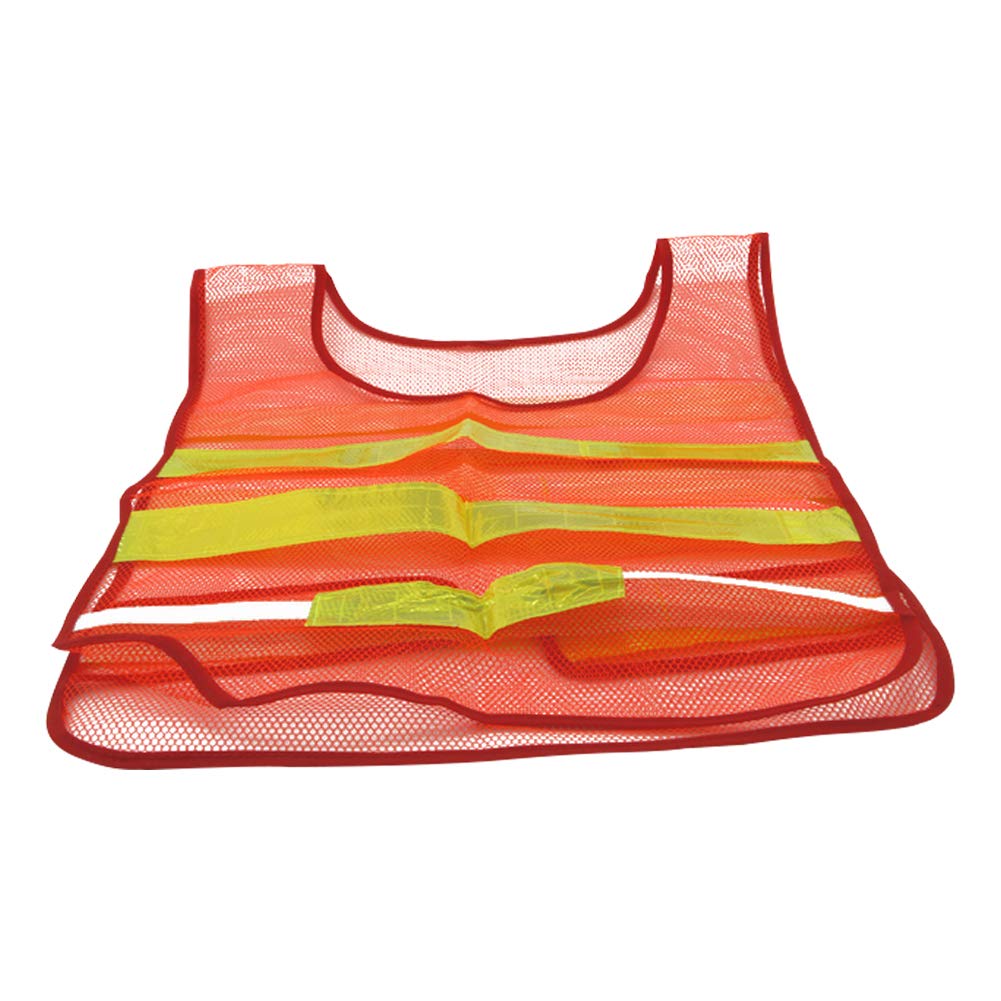 Othmro Safety Vest Lattice highlighting Strip Yellow Hexagonal Mesh Safety Vests for Men and Women 5pcs