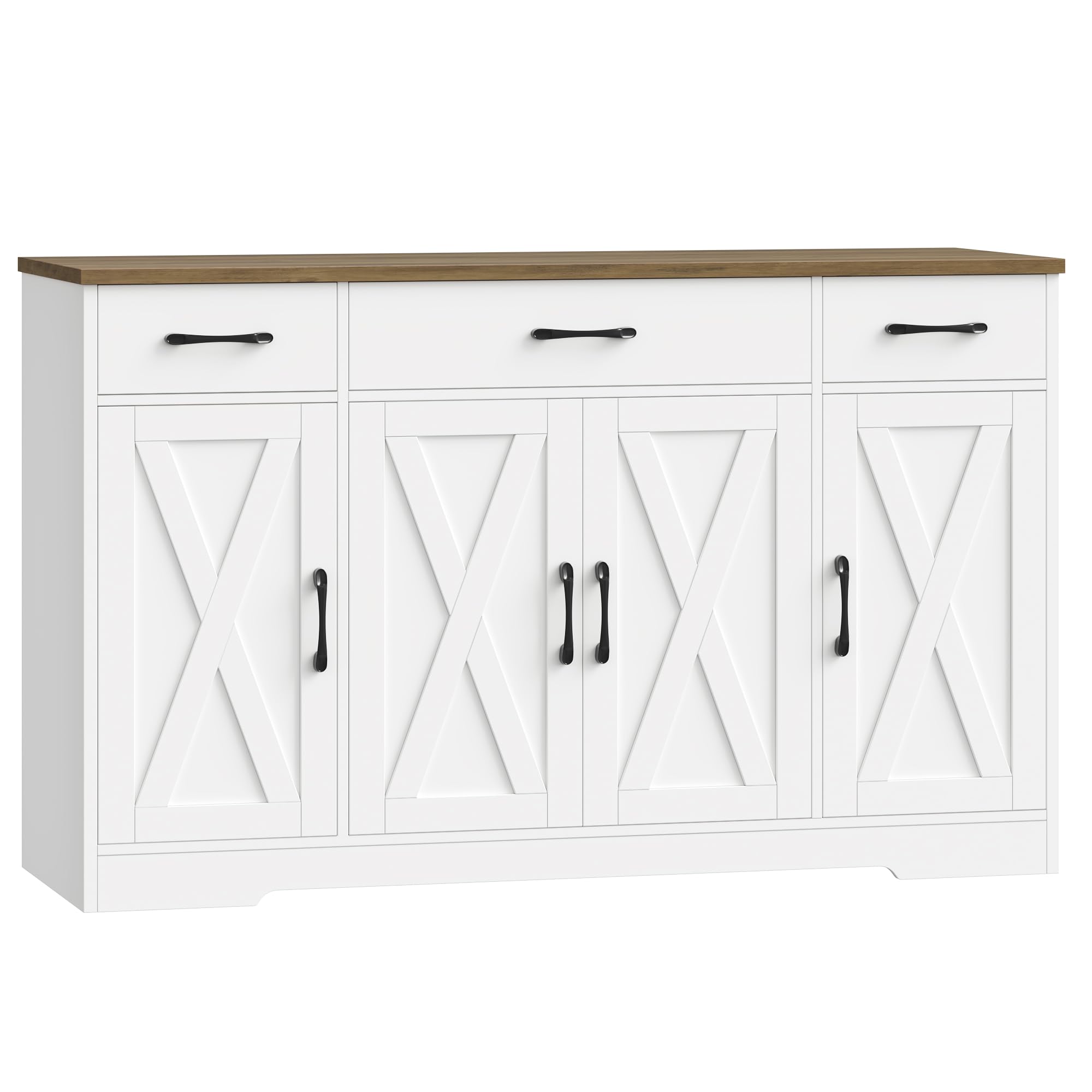 Modern farmhouse white finish