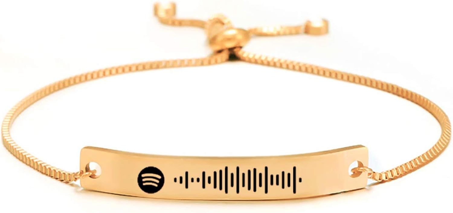 Bracelet Spotify Personnalisé Bracelets Personnalisés pour Femmes
