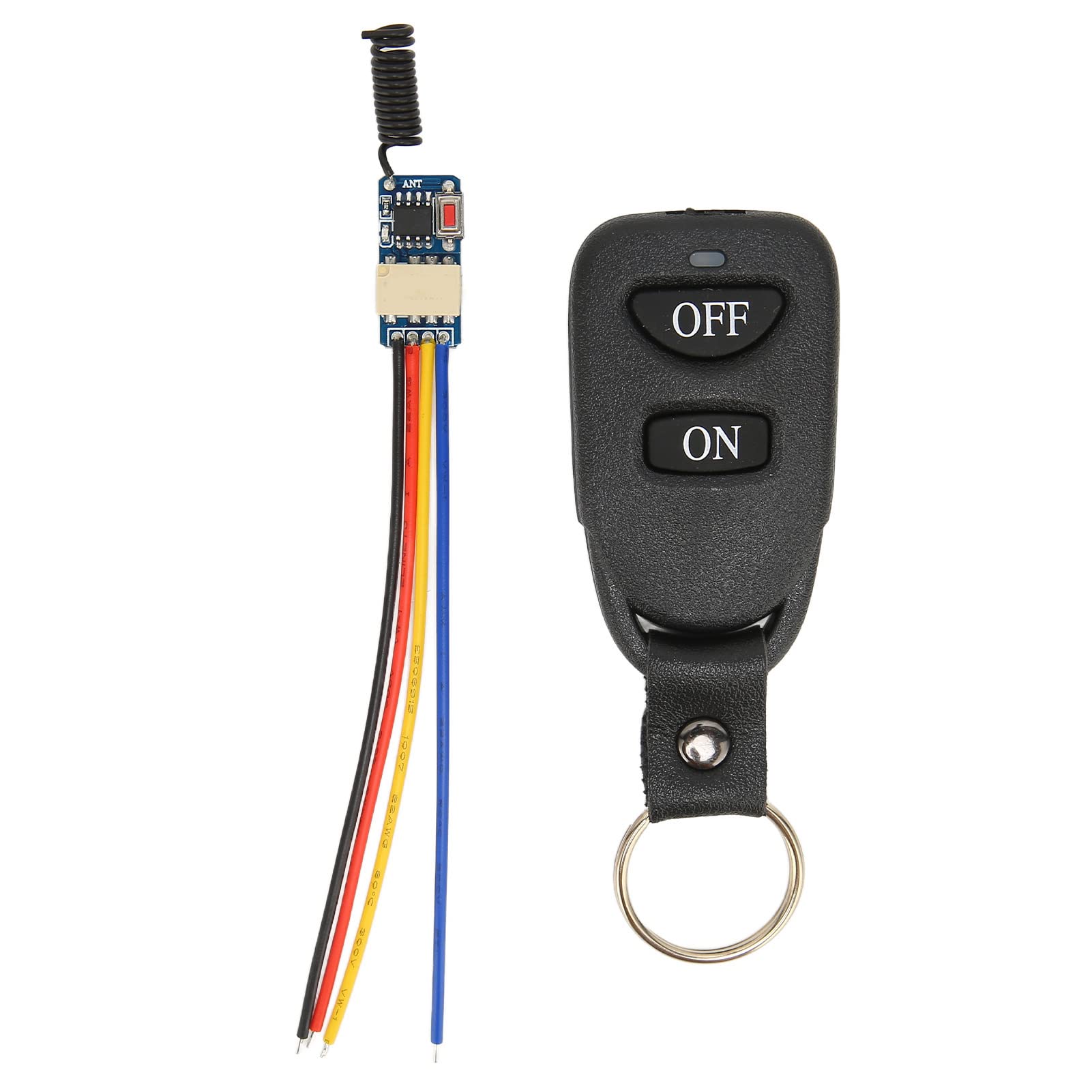 Goshyda Wireless Remote Switch, DC 5V‑24V 3A Mini Relay Wireless Remote Control Switch, Multifunction Remote Relay Latching Switch, Use for Electric Doors, Cars, Lights