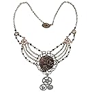 Elope Steampunk Gear Chain Necklace for Adults and Women