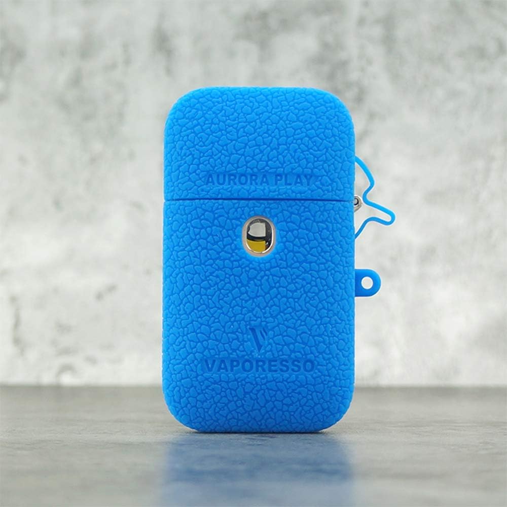 CEOKS for Vaporesso Aurora Play Silicone Case, Anti-Slip Protective Silicone Case Skin Rubber Cover for Vaporesso Aurora Play Box Rubber case wrap Shield (Blue)