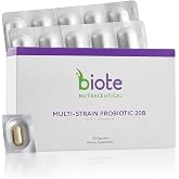 Biote Nutraceuticals - Multi-Strain PROBIOTIC 20B - Gut + Digestive (30 Capsules)