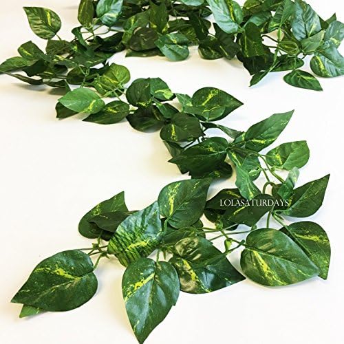 LOLASATURDAYS Artificial Ivy Vines (16FT (2 x 8ft), Ivy Green)
