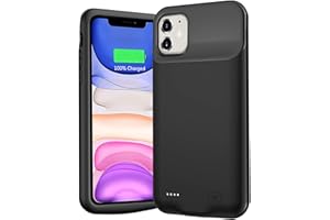 YINGYKJ Battery Case for iPhone 11, Upgraded 7000mAh Portable Battery Power Pack Rechargeable Smart Charger Case Compatible with iPhone 11 (6.1 inch) External Battery Charging Case Support Carplay (Black)