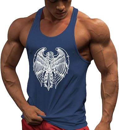 MEIHAOWEI Hombres Culturismo Tank Top Gimnasios Entrenamiento ...