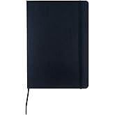 Fabriano Ecoqua Plus Stitch-Bound Notebook, 5.8" x 8.3", A5, Dotted, Black