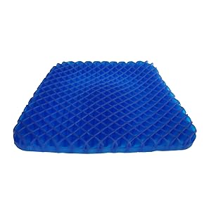 Gel Seat Cushion Pad Non-Slip Orthopedic Gel Sitter Cushion for Tailbone Pain Office Chair Car Seat Cushion