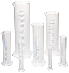 hand2mind Graduated Cylinder Set, Polypropylene