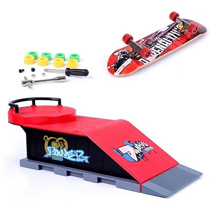 Mini Finger Skateboard und Ramp Zubehör Set