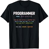 Programmer Definition Computer Scientist Gift Programmer T-Shirt